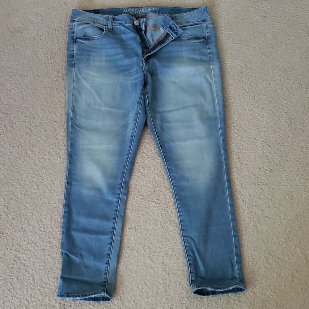 American eagle light blue jeggings